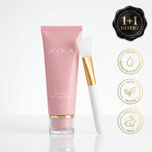 Masque Bio-Collagène KYMA — 1+1 offert, testé dermato, vegan, cruelty-free