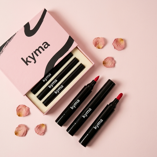 Kit 5 stylos vernis KYMA dans son coffret rose
