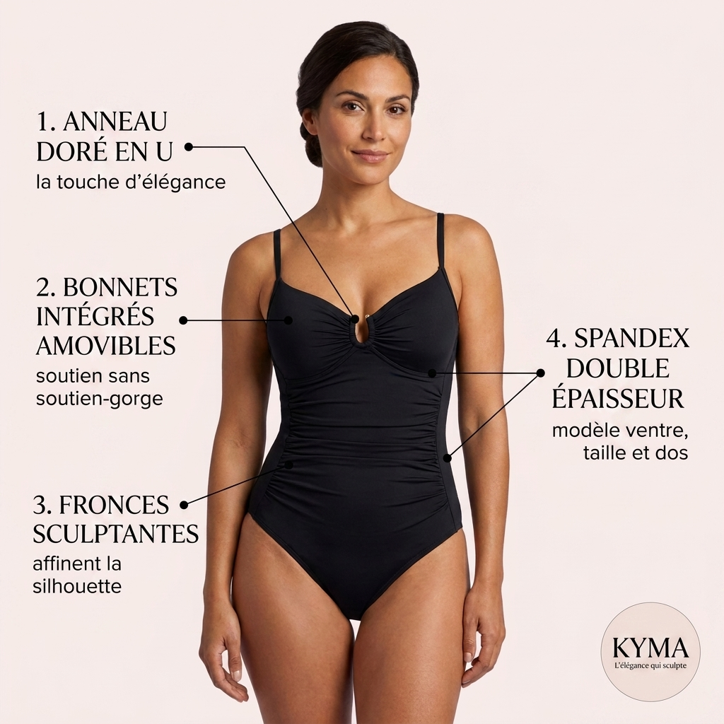 KYMA AquaSculpt™ — Maillot Sculptant Une Pièce