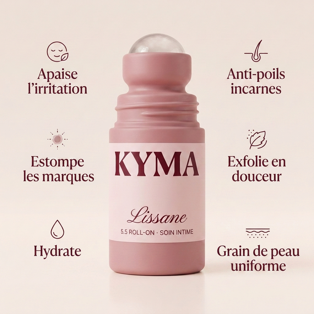 Lissane 6 benefices - apaise, anti-poils incarnes, estompe les marques, exfolie, hydrate, grain de peau uniforme