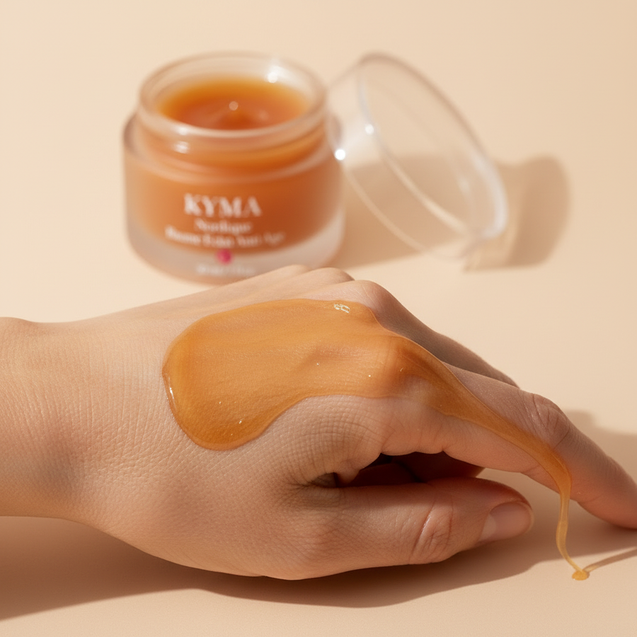 texture: baume ambre fondant, macro sensorielle