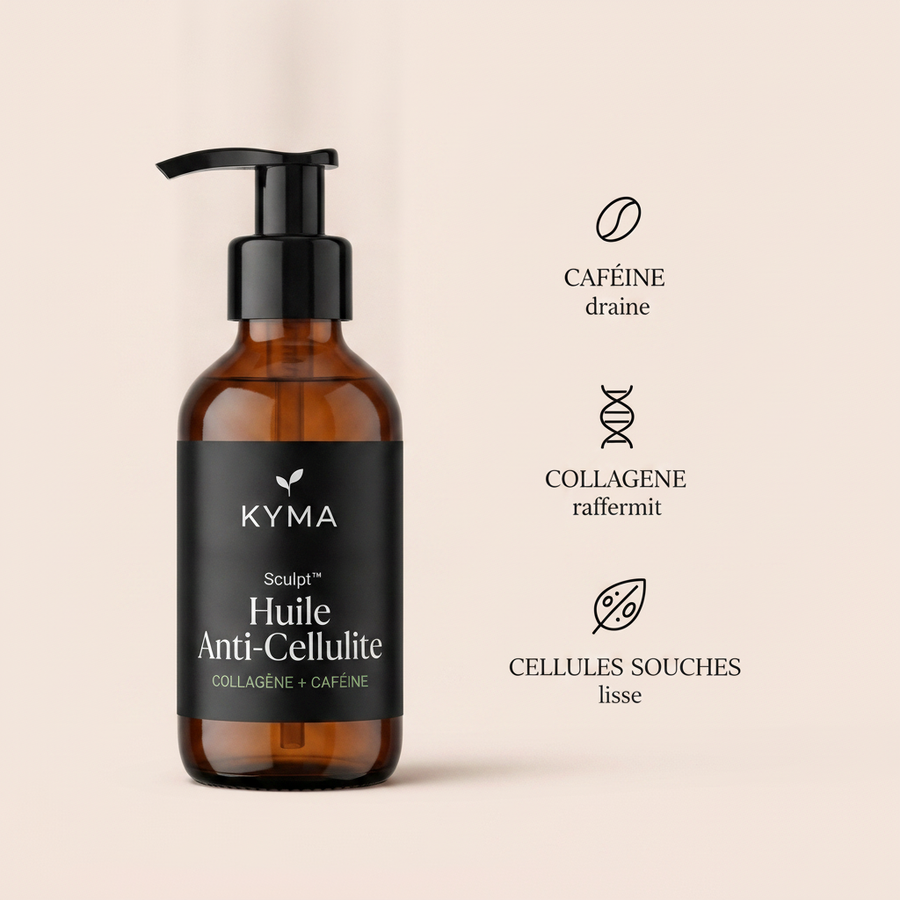 ingredients: cafeine draine, collagene raffermit, cellules souches lisse